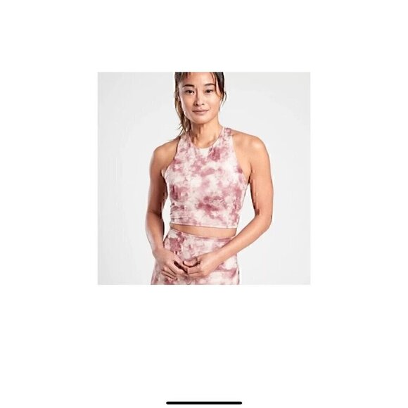 Athleta Tops - Athleta Tie-Dye Racerback Crop Top S, ATHLETIC WEAR, CROP TOP, TIE DYE TOP